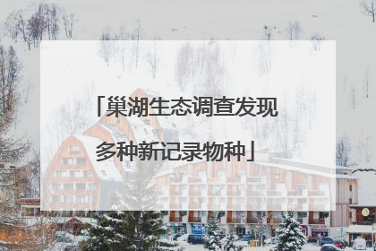 巢湖生态调查发现多种新记录物种
