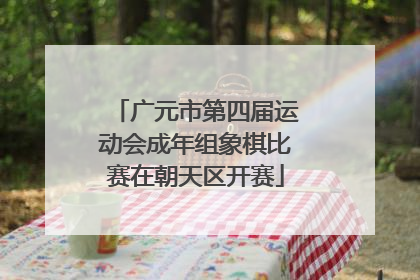 广元市第四届运动会成年组象棋比赛在朝天区开赛