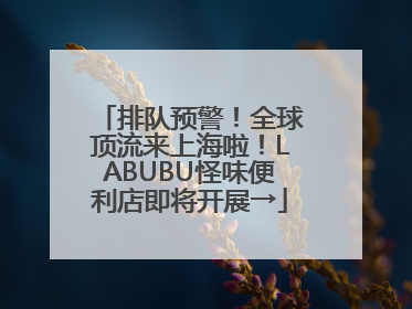 排队预警！全球顶流来上海啦！LABUBU怪味便利店即将开展→
