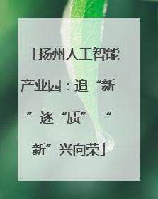 扬州人工智能产业园：追“新”逐“质” “新”兴向荣
