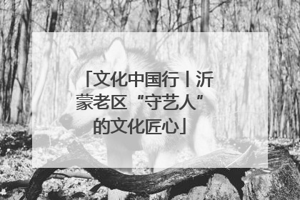 文化中国行丨沂蒙老区“守艺人”的文化匠心
