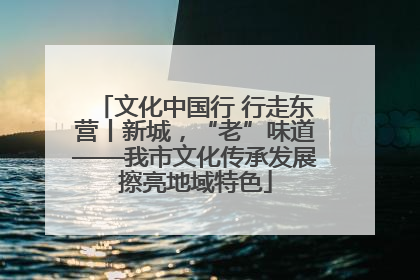 文化中国行 行走东营丨新城，“老”味道——我市文化传承发展擦亮地域特色
