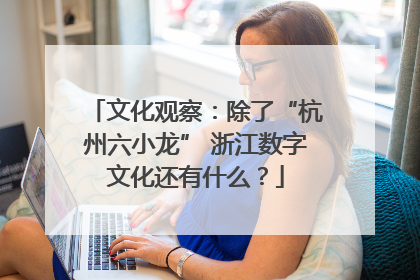 文化观察：除了“杭州六小龙” 浙江数字文化还有什么？
