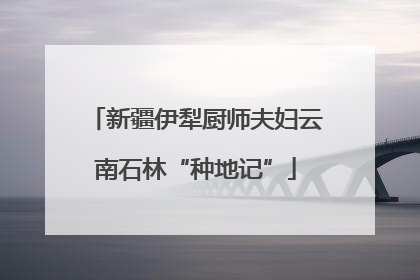 新疆伊犁厨师夫妇云南石林“种地记”