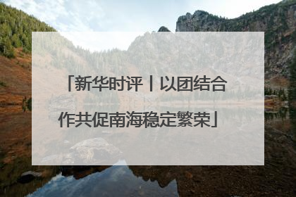 新华时评丨以团结合作共促南海稳定繁荣