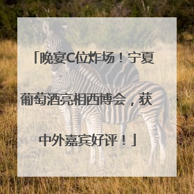 晚宴C位炸场！宁夏葡萄酒亮相西博会，获中外嘉宾好评！