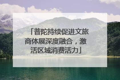 普陀持续促进文旅商体展深度融合，激活区域消费活力