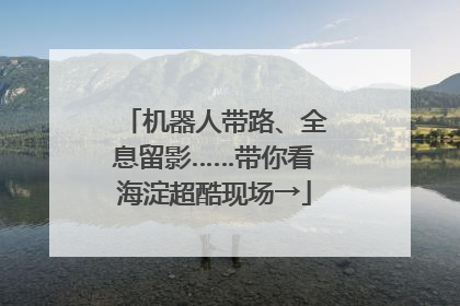 机器人带路、全息留影……带你看海淀超酷现场→