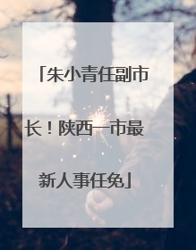朱小青任副市长！陕西一市最新人事任免