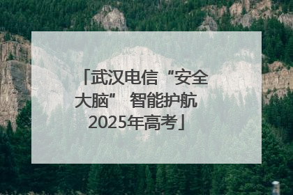 武汉电信“安全大脑” 智能护航2025年高考