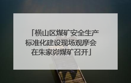 横山区煤矿安全生产标准化建设现场观摩会在朱家峁煤矿召开