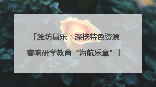 潍坊昌乐：深挖特色资源 奏响研学教育“海航乐章”