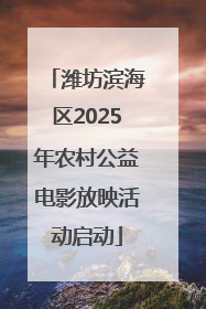 潍坊滨海区2025年农村公益电影放映活动启动