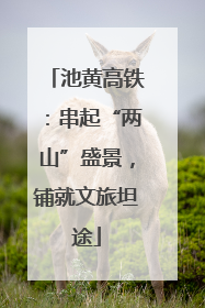 池黄高铁：串起“两山”盛景，铺就文旅坦途