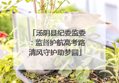 汤阴县纪委监委：监督护航高考路清风守护助梦圆
