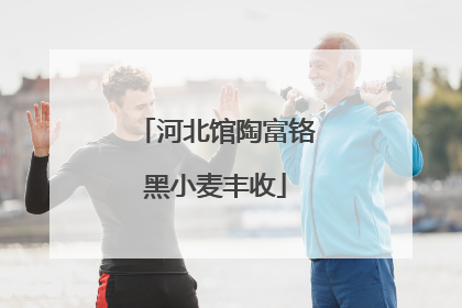 河北馆陶富铬黑小麦丰收