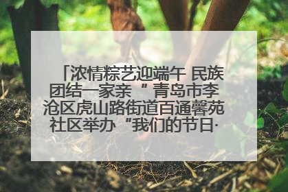 浓情粽艺迎端午 民族团结一家亲“ 青岛市李沧区虎山路街道百通馨苑社区举办“我们的节日·端午“主题活动