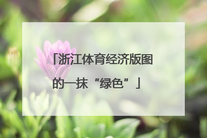 浙江体育经济版图的一抹“绿色”