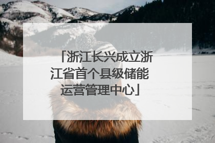 浙江长兴成立浙江省首个县级储能运营管理中心