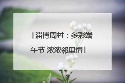 淄博周村：多彩端午节 浓浓邻里情
