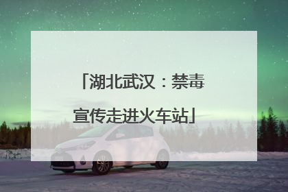 湖北武汉：禁毒宣传走进火车站