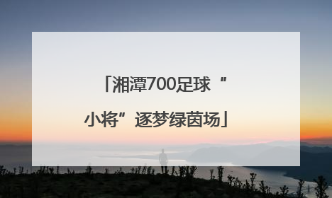 湘潭700足球“小将”逐梦绿茵场