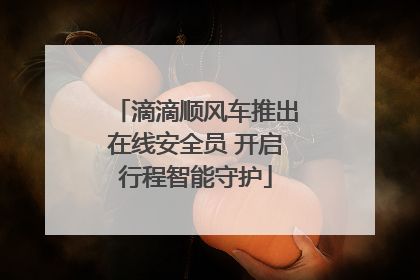 滴滴顺风车推出在线安全员 开启行程智能守护