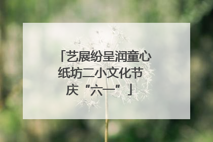 艺展纷呈润童心 纸坊二小文化节庆“六一”