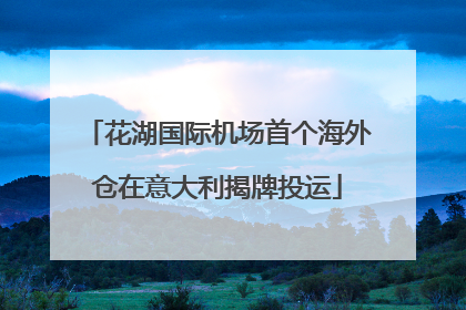 花湖国际机场首个海外仓在意大利揭牌投运