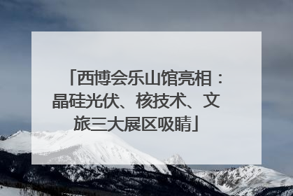西博会乐山馆亮相：晶硅光伏、核技术、文旅三大展区吸睛