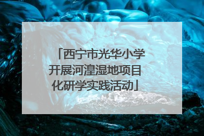 西宁市光华小学开展河湟湿地项目化研学实践活动