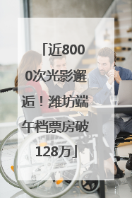 近8000次光影邂逅！潍坊端午档票房破128万
