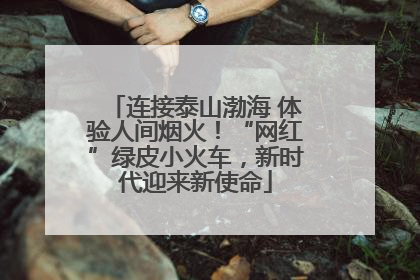 连接泰山渤海 体验人间烟火！“网红”绿皮小火车，新时代迎来新使命
