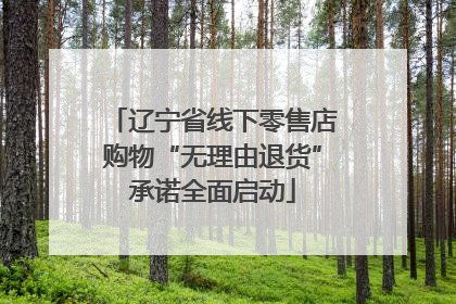辽宁省线下零售店购物“无理由退货”承诺全面启动
