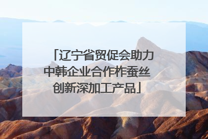 辽宁省贸促会助力中韩企业合作柞蚕丝创新深加工产品