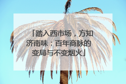 踏入西市场，方知济南味：百年商脉的变局与不变烟火