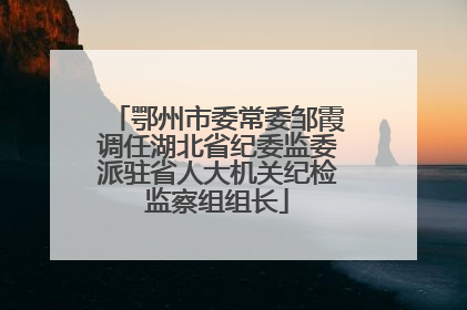 鄂州市委常委邹霞调任湖北省纪委监委派驻省人大机关纪检监察组组长