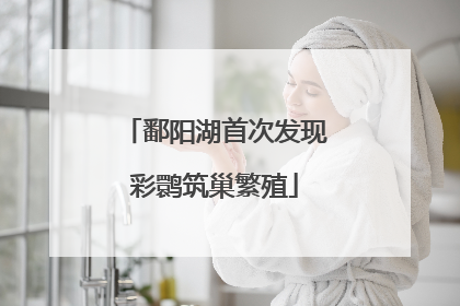 鄱阳湖首次发现彩鹮筑巢繁殖