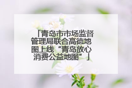青岛市市场监督管理局联合高德地图上线“青岛放心消费公益地图”