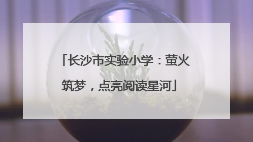 长沙市实验小学：萤火筑梦，点亮阅读星河