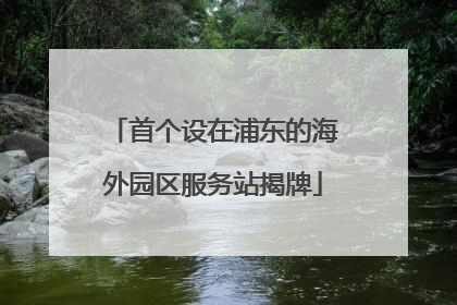 首个设在浦东的海外园区服务站揭牌