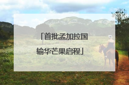首批孟加拉国输华芒果启程