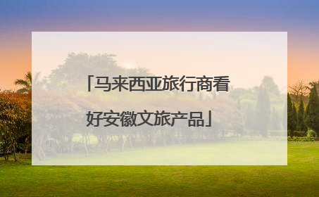 马来西亚旅行商看好安徽文旅产品