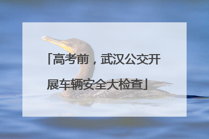高考前，武汉公交开展车辆安全大检查