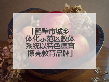 鹤壁市城乡一体化示范区教体系统以特色德育擦亮教育品牌