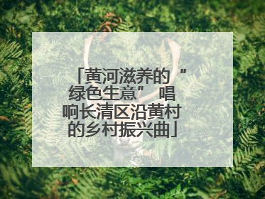 黄河滋养的“绿色生意” 唱响长清区沿黄村的乡村振兴曲