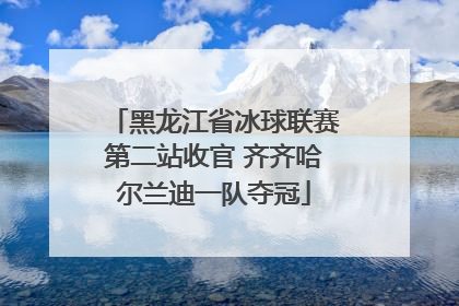 黑龙江省冰球联赛第二站收官 齐齐哈尔兰迪一队夺冠