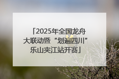 2025年全国龙舟大联动暨“划遍四川”乐山夹江站开赛