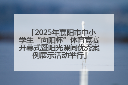 2025年襄阳市中小学生“向阳杯”体育竞赛开幕式暨阳光课间优秀案例展示活动举行
