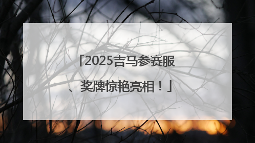 2025吉马参赛服、奖牌惊艳亮相！